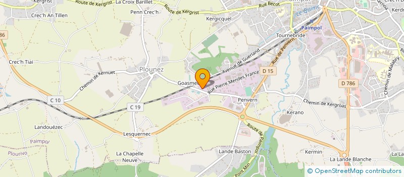 localisation de l'entreprise AMBULANCES LES GOELETTES à PAIMPOL