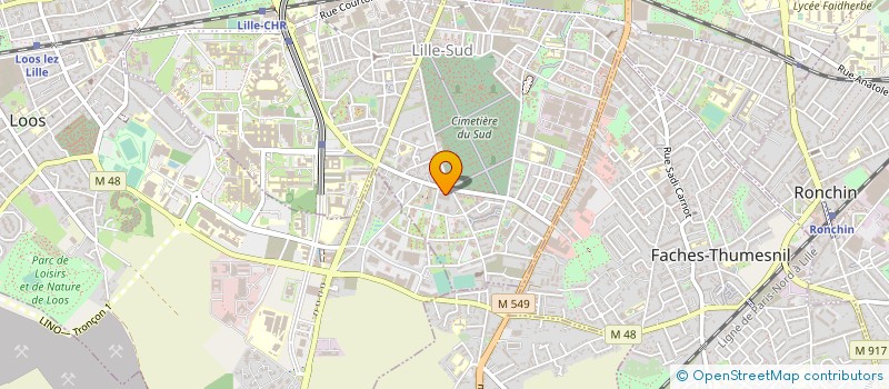 localisation de l'entreprise AMBULANCES LILLOISES à LILLE