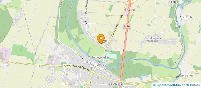 localisation de l'entreprise AMBULANCES MANSLOISES  MANSLE-LES-FONTAINES