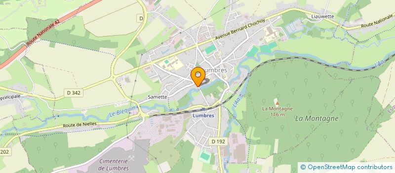 localisation de l'entreprise AMBULANCES MARCQ II  LUMBRES