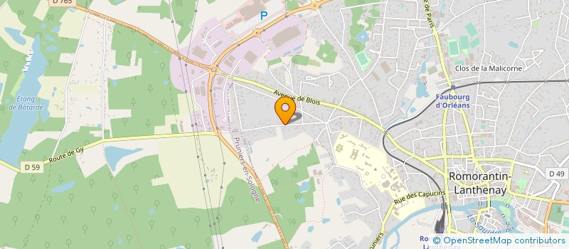 localisation de l'entreprise AMBULANCES MARTIN  ROMORANTIN-LANTHENAY