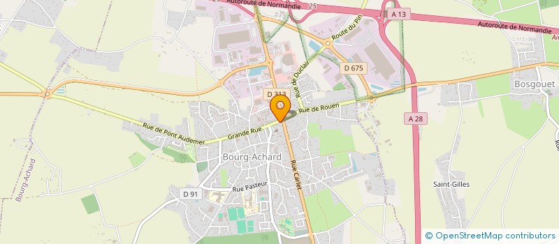 localisation de l'entreprise AMBULANCES MEDIC'27  BOURG-ACHARD