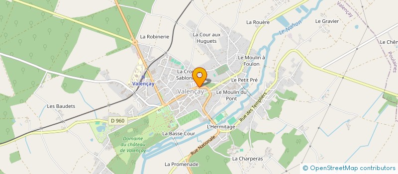 localisation de l'entreprise AMBULANCES METIVIER à VALENCAY
