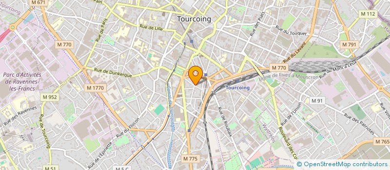 localisation de l'entreprise AMBULANCES METROPOLE à TOURCOING