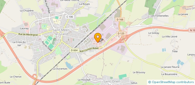 localisation de l'entreprise AMBULANCES MEWEN  SAINT-MEEN-LE-GRAND