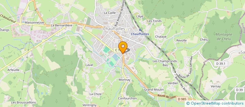 localisation de l'entreprise AMBULANCES MICHAUD à CHAUFFAILLES