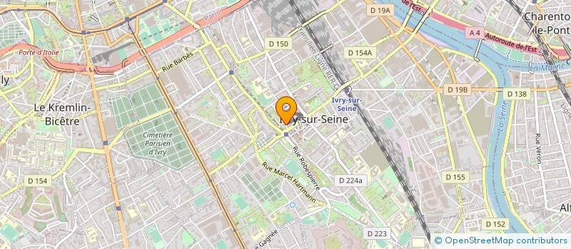 localisation de l'entreprise AMBULANCES MICHELET à IVRY-SUR-SEINE