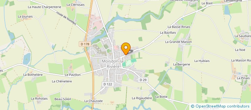 localisation de l'entreprise AMBULANCES MOISDONNAISES  MOISDON-LA-RIVIERE