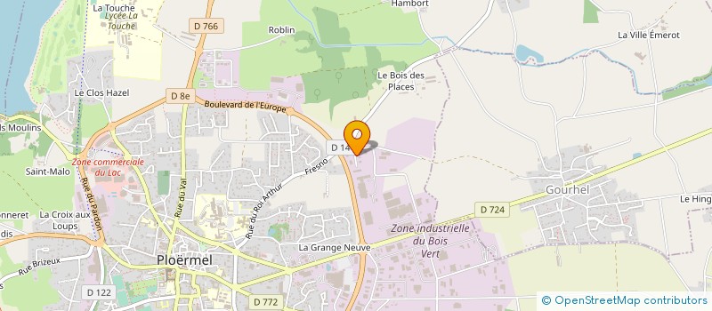 localisation de l'entreprise AMBULANCES MORBIHANNAISES  PLOERMEL