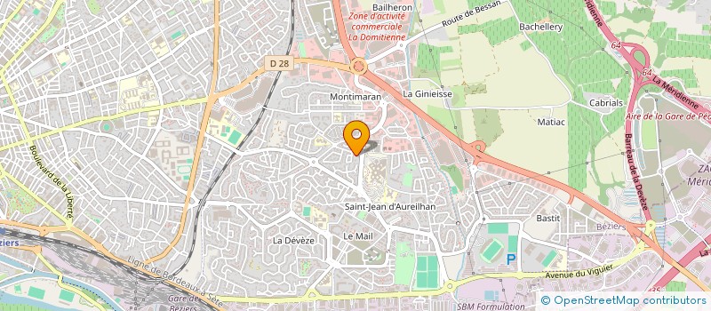 localisation de l'entreprise AMBULANCES MOTOR à BEZIERS