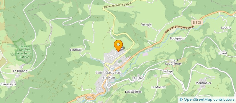 localisation de l'entreprise AMBULANCES MOUNIER  LA GRAND-CROIX