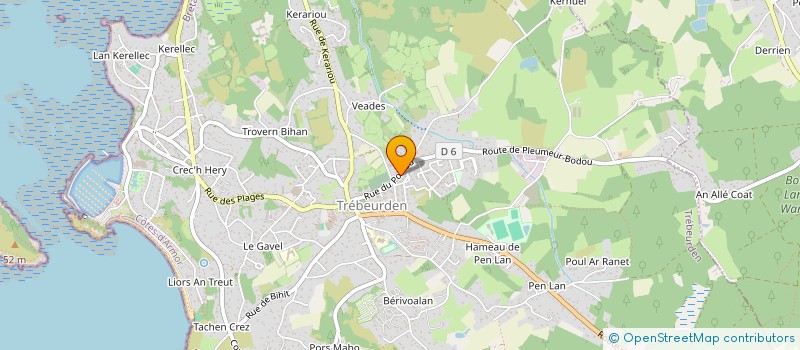 localisation de l'entreprise AMBULANCES MS 22 à TREBEURDEN
