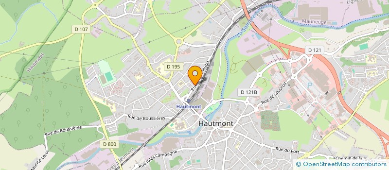 localisation de l'entreprise AMBULANCES MS  HAUTMONT