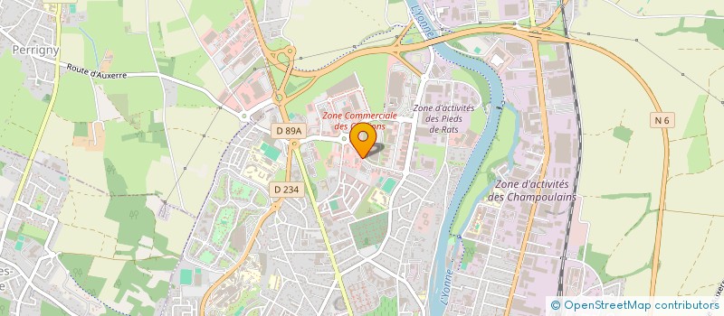 localisation de l'entreprise AMBULANCES NAULIN à AUXERRE