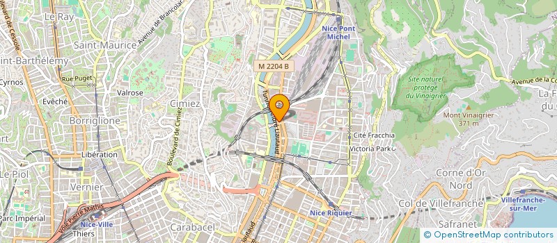 localisation de l'entreprise AMBULANCES NICE EST à NICE