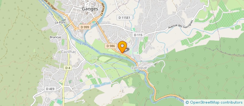 localisation de l'entreprise AMBULANCES NOBEL 34 à GANGES