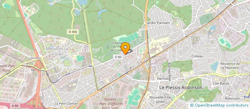 localisation de l'entreprise AMBULANCES NUIT ET JOUR à CLAMART