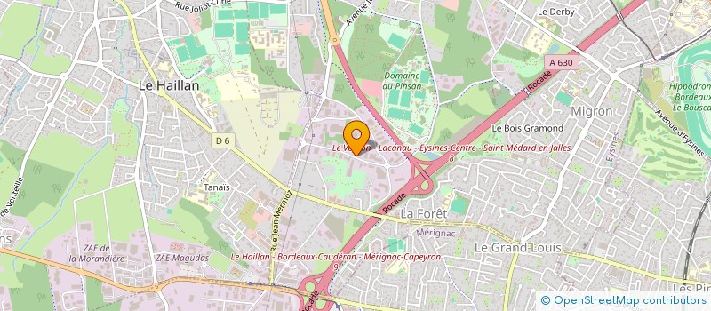 localisation de l'entreprise AMBULANCES ORCA à EYSINES