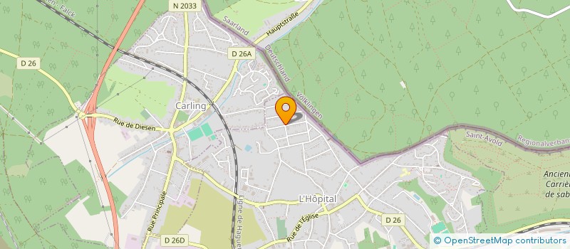 localisation de l'entreprise AMBULANCES ORDENER à L'HOPITAL