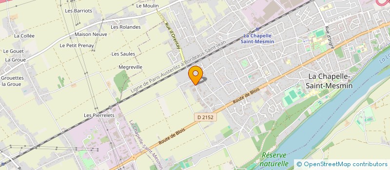 localisation de l'entreprise AMBULANCES ORLEANS SECOURS à LA CHAPELLE-SAINT-MESMIN