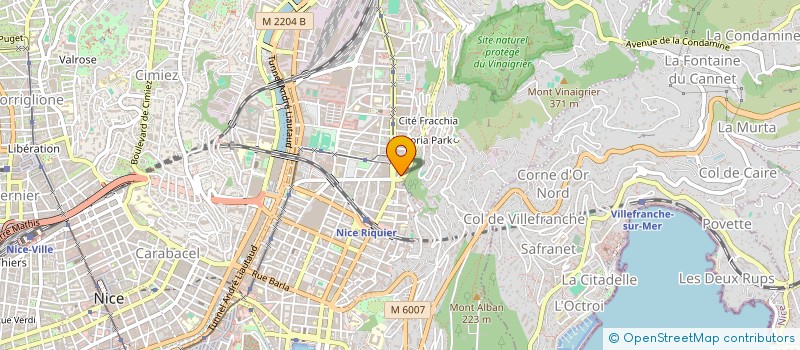 localisation de l'entreprise AMBULANCES PACA à NICE