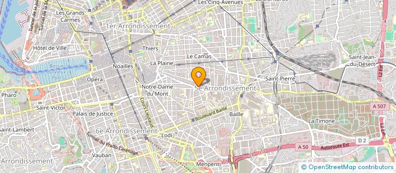 localisation de l'entreprise AMBULANCES PACIFICA 13 à MARSEILLE
