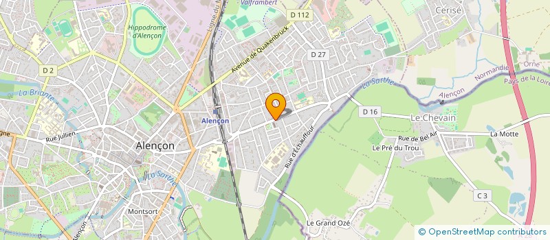 localisation de l'entreprise AMBULANCES PAPIN SARL à ALENCON