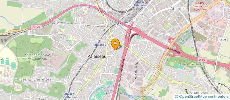 localisation de l'entreprise AMBULANCES PARAMEDICAL SERVICE à PALAISEAU