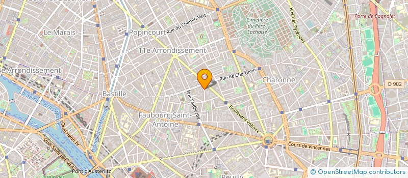 localisation de l'entreprise AMBULANCES PARIS EST à PARIS