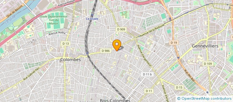 localisation de l'entreprise AMBULANCES PARIS NORD à COLOMBES
