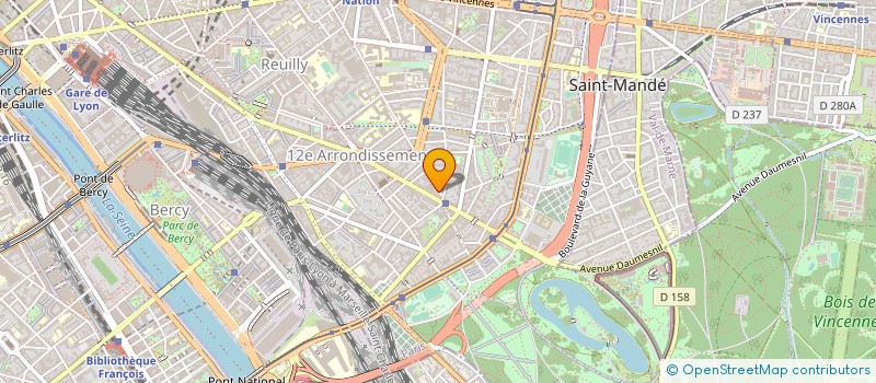 localisation de l'entreprise AMBULANCES PARIS XII ASSISTANCE à PARIS