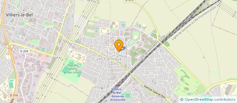 localisation de l'entreprise AMBULANCES PAYET  VILLIERS-LE-BEL