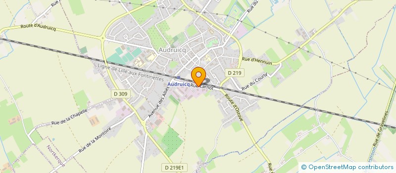 localisation de l'entreprise AMBULANCES PERART  AUDRUICQ