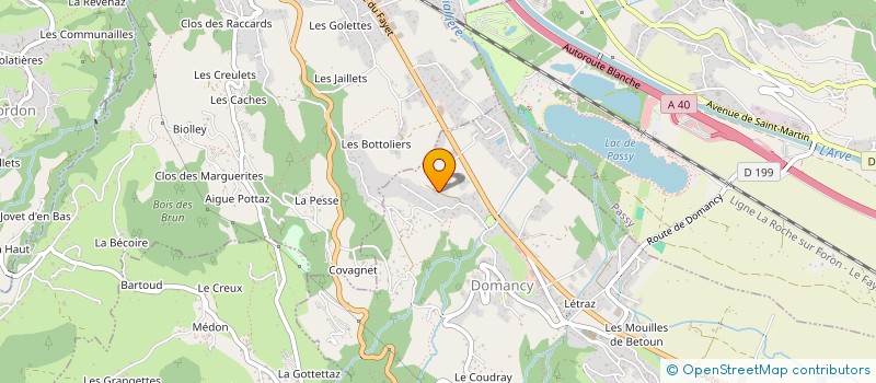 localisation de l'entreprise AMBULANCES PERROLLAZ  DOMANCY