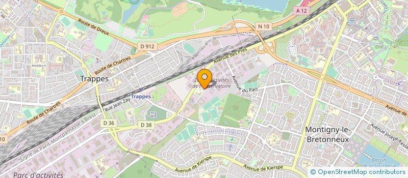 localisation de l'entreprise AMBULANCES PICASSO à MONTIGNY-LE-BRETONNEUX