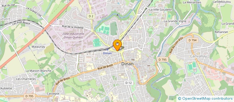 localisation de l'entreprise AMBULANCES PIRIOU à DINAN