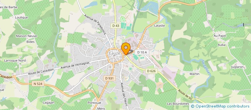 localisation de l'entreprise AMBULANCES PIZZATO à EAUZE