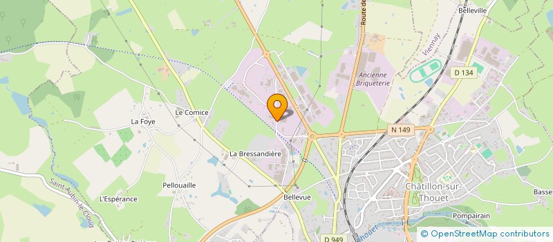 localisation de l'entreprise AMBULANCES PLACEBO à CHATILLON-SUR-THOUET