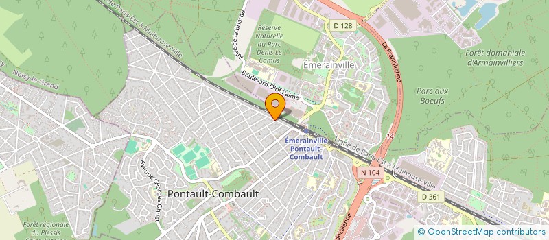 localisation de l'entreprise AMBULANCES PONTELLOISES à PONTAULT-COMBAULT