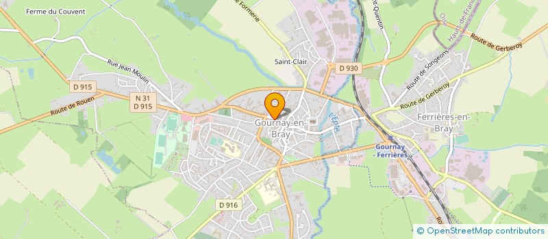 localisation de l'entreprise AMBULANCES PORQUIER à GOURNAY-EN-BRAY