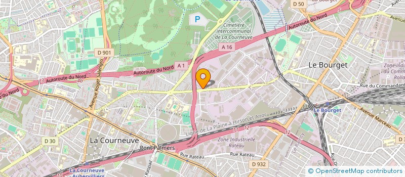 localisation de l'entreprise AMBULANCES PRADA à LA COURNEUVE