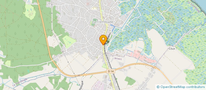 localisation de l'entreprise AMBULANCES PRESQU ILE D'ARVERT  LA TREMBLADE