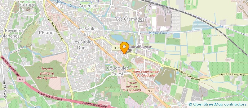 localisation de l'entreprise AMBULANCES PROVENCALES à ORANGE