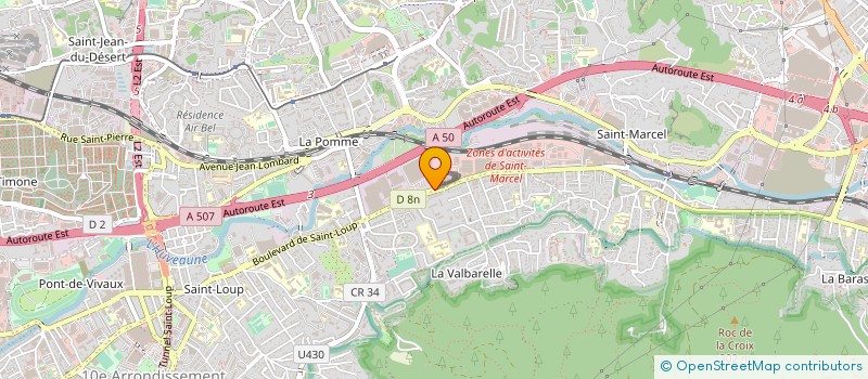 localisation de l'entreprise AMBULANCES PROVENCE SECOURS à MARSEILLE