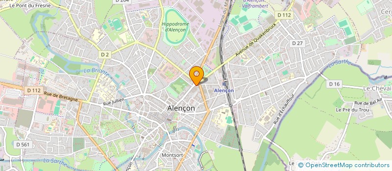 localisation de l'entreprise AMBULANCES PYRAMIDE ARGENTAN  ALENCON