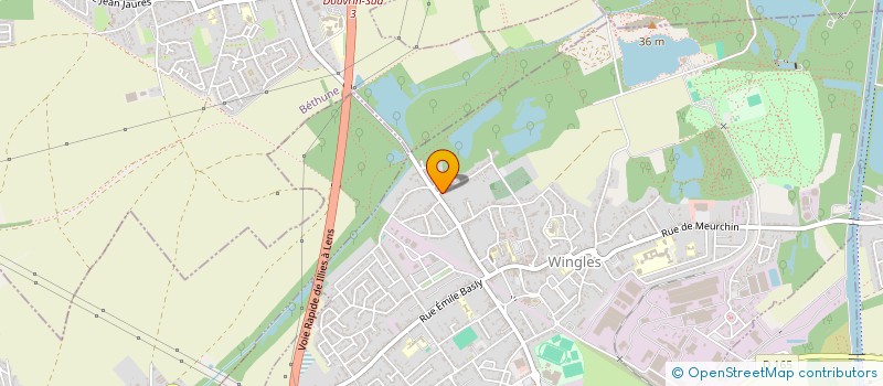 localisation de l'entreprise AMBULANCES RENAISSANCE  WINGLES