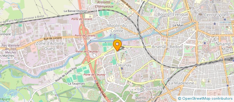 localisation de l'entreprise AMBULANCES RENNAISES à RENNES
