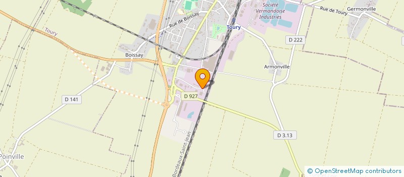 localisation de l'entreprise AMBULANCES REUNIES à TOURY