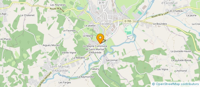 localisation de l'entreprise AMBULANCES REUNIES EXCIDEUIL HAUTEFORT à EXCIDEUIL