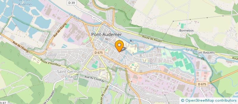 localisation de l'entreprise AMBULANCES ROMAIN à PONT-AUDEMER